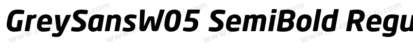 GreySansW05 SemiBold Regular字体转换